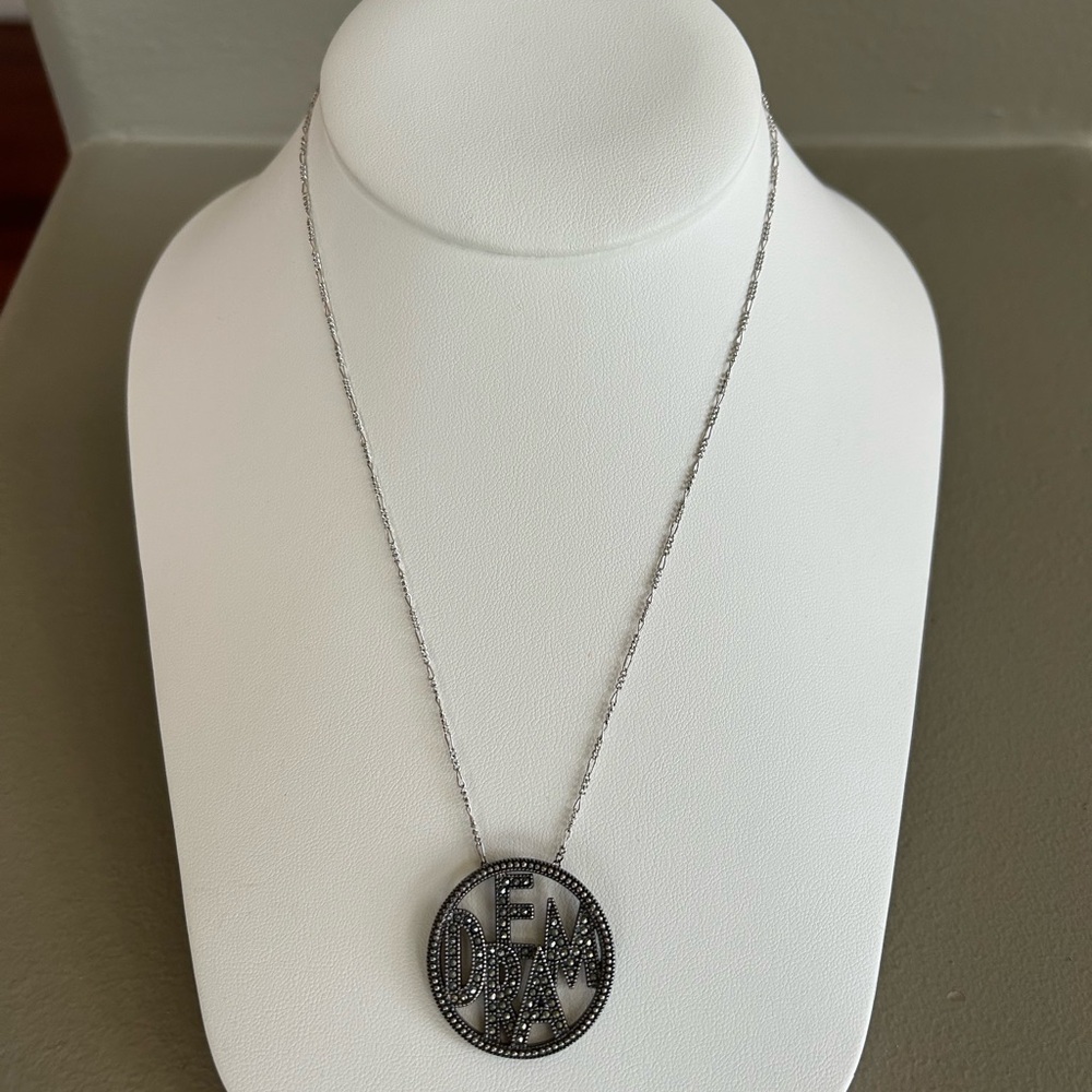 Intricate Sterling Silver Dream Pendant Necklace with Delicate Chain